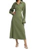 SIMKHAI Women's Giulia Linen-Blend Wrap Maxi Dress - 2