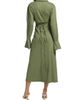 SIMKHAI Women's Giulia Linen-Blend Wrap Maxi Dress - 5