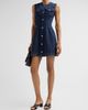 SIMKHAI Women's Hanley Denim A-Line Mini Dress - 4