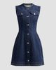SIMKHAI Women's Hanley Denim A-Line Mini Dress - 6