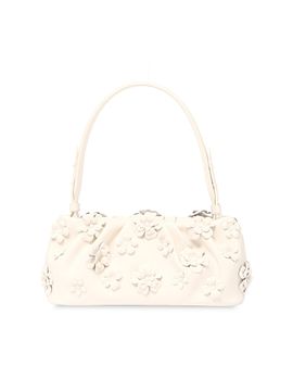 SIMKHAI Women's Harlow Flower-Appliqué Leather Shoulder Bag
