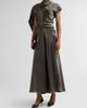 SIMKHAI Women's Jacka Mock Turtleneck Cape Midi Dress - 4