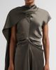 SIMKHAI Women's Jacka Mock Turtleneck Cape Midi Dress - 5
