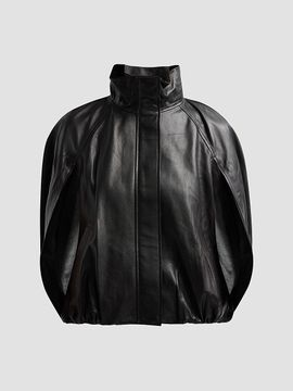 SIMKHAI Women's Jada Leather Cape Jacket