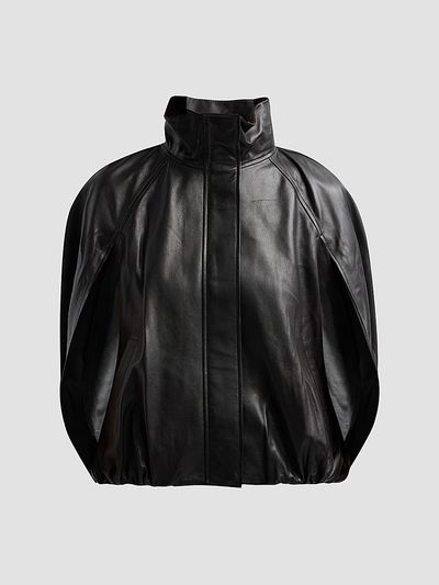 SIMKHAI Women's Jada Leather Cape Jacket