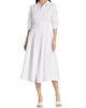 SIMKHAI Women's Jazz Core Cotton Poplin Pintuck Midi-Dress - 2