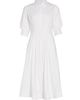 SIMKHAI Women's Jazz Core Cotton Poplin Pintuck Midi-Dress - 8