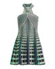 SIMKHAI Women's Jenna Striped Knit Halterneck Minidress - 7