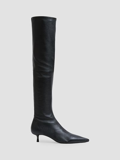 SIMKHAI Women's Joni 45MM Leather Over-the-Knee Boots