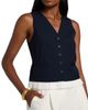 SIMKHAI Women's Laiken Pleated-Trim Vest - 6