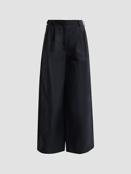 SIMKHAI Women's Leroy Pleated Wide-Leg Pants