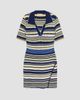 SIMKHAI Women's Lira Chevron Polo Wrap Mini Dress - 1