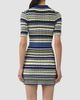 SIMKHAI Women's Lira Chevron Polo Wrap Mini Dress - 3