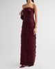 SIMKHAI Women's Malvina Feather Strapless Gown - 4
