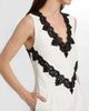 SIMKHAI Women's Minna Contrast Lace Appliqué Mini Dress - 6