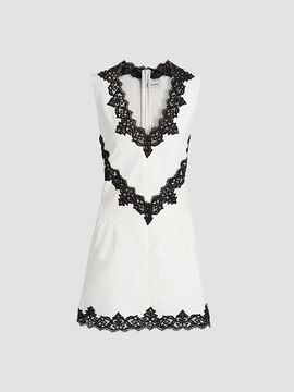 SIMKHAI Women's Minna Lace Mini Dress