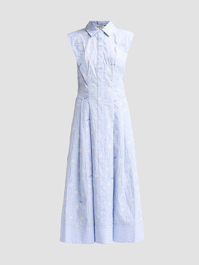 SIMKHAI Women's Neri Embroidered Cotton Midi Dress
