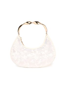 SIMKHAI Women's Nixi Floral-Embroidered Mesh Twist Handle Bag