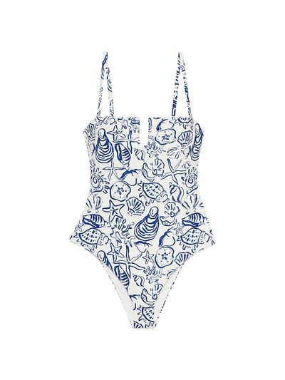 SIMKHAI Women's Ottilie Printed One-Piece Swimsuit