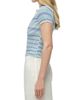 SIMKHAI Women's Paxton Striped Knit Polo Shirt - 4