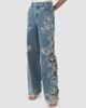 SIMKHAI Women's Porter Embroidered Jeans - 4