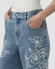 SIMKHAI Women's Porter Embroidered Jeans - 5