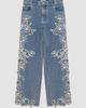 SIMKHAI Women's Porter Embroidered Jeans - 7