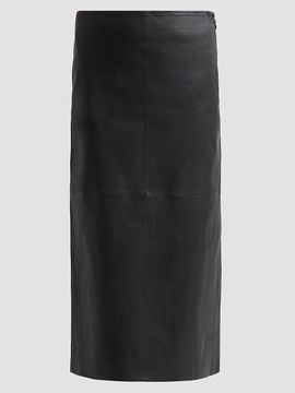 SIMKHAI Women's Raven Leather Pencil Skirt