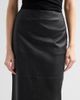SIMKHAI Women's Raven Leather Pencil Skirt - 5