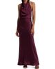 SIMKHAI Women's Reannon Draped Satin Halter Gown - 3