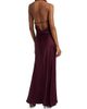 SIMKHAI Women's Reannon Draped Satin Halter Gown - 5