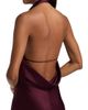 SIMKHAI Women's Reannon Draped Satin Halter Gown - 6