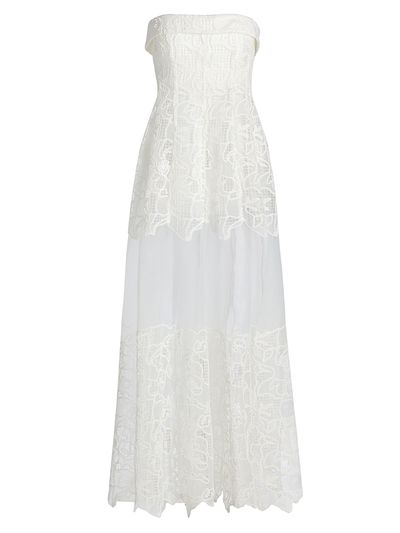 SIMKHAI Women's Rennis Lace Bustier Gown