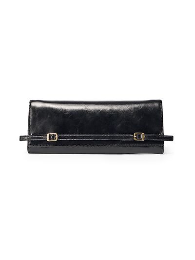 SIMKHAI Women's River East West Moto Leather Clutch