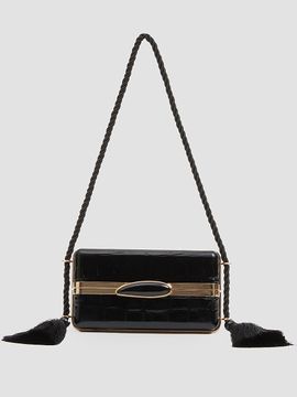 SIMKHAI Women's Roma Croc-Embossed Leather Shoulder Bag