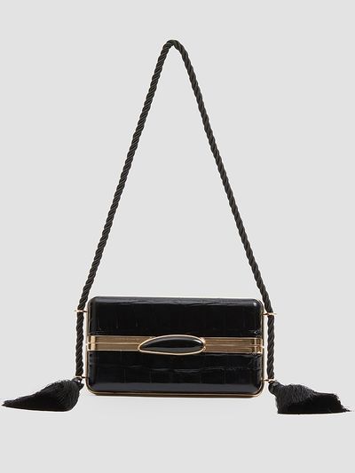 SIMKHAI Women's Roma Croc-Embossed Leather Shoulder Bag