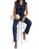 SIMKHAI Women's Rozzi Windowpane Cashmere Vest - 2