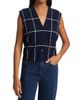 SIMKHAI Women's Rozzi Windowpane Cashmere Vest - 3