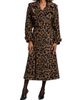 SIMKHAI Women's Rumi Leopard-Print Long Coat - 3