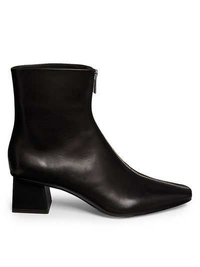 SIMKHAI Women's Ryder Zip-Front Leather Boots