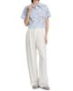 SIMKHAI Women's Ryett Checked Laser-Cut Floral Crop Shirt - 2
