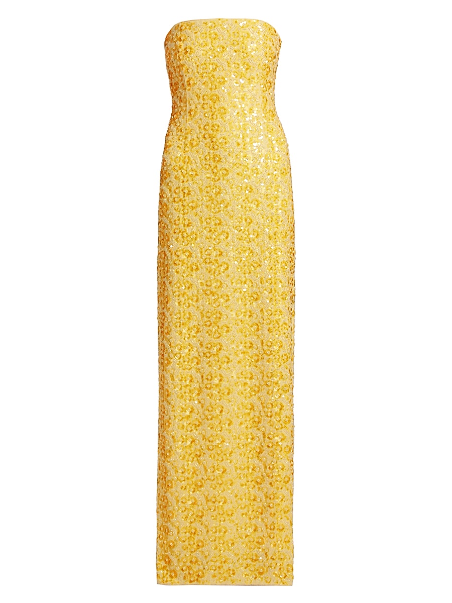 SIMKHAI - Women's Savia Sequined & Beaded Bustier Column Gown