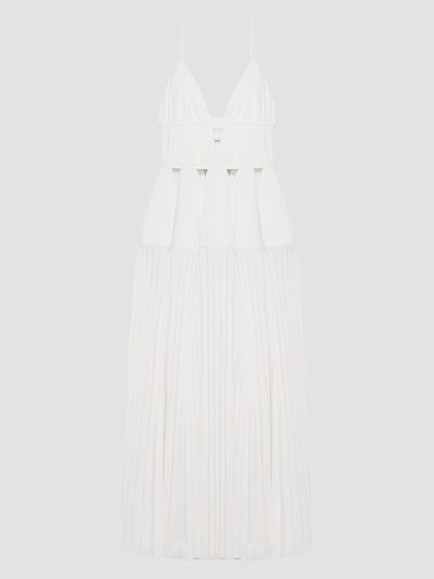 SIMKHAI Women's Selene Pleated Cotton Gown
