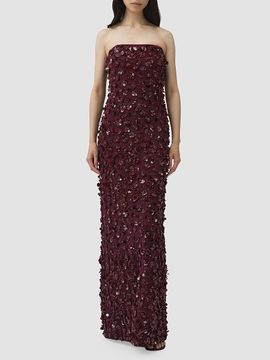 SIMKHAI Women's Serafina Embellished Strapless Column Gown