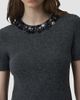 SIMKHAI Women's Sophie Floral-Sequined Wool-Cashmere Top - 5