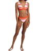 SIMKHAI Women's Tillie Striped Triangle Bikini Top - 2