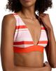 SIMKHAI Women's Tillie Striped Triangle Bikini Top - 6