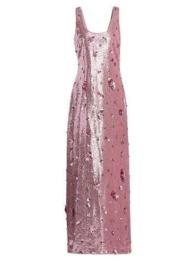 SIMKHAI Women's Tindra Sequin & Paillette Gown