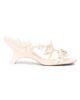 SIMKHAI Women's Willow 75MM Floral-Appliqué Leather Wedge Sandals - 1