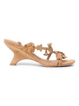 SIMKHAI Women's Willow 75MM Flower-Appliqué Suede Sandals